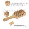 Eco-Friendly Bamboo Wooden Hair Brush – Organic & Gentle Detangler