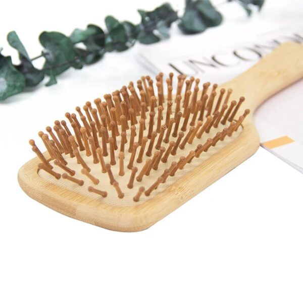Eco-Friendly Bamboo Wooden Hair Brush – Organic & Gentle Detangler